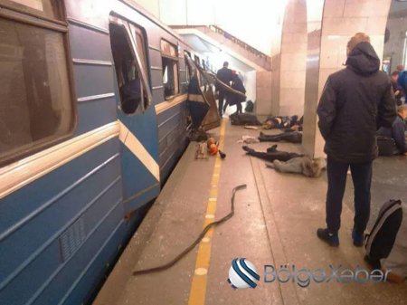 Rusiyanın Sank-Peterburq şəhərində metroda 2 partlayış, 10 ölü, 50 yaralı - Fotolar+Video