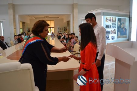 Hacıqabul rayon Heydər Əliyev Mərkəzində nigah mərasimi keçirilib-FOTO