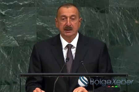 Azərbaycan prezidenti BMT tribunasından Ermənistanı işğalçı adlandırdı