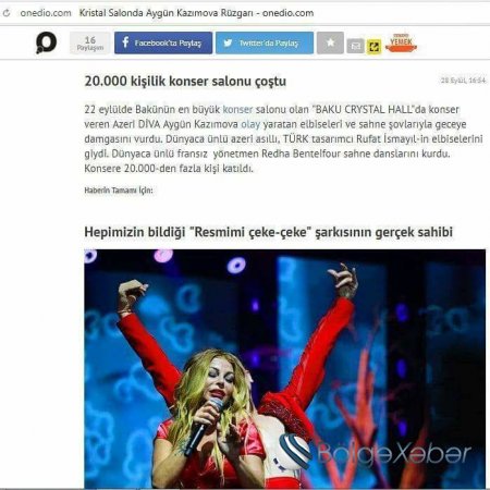 Aygün Kazımova yenə də Türkiyə mediasında: Kristal salonda Aygün  fırtınası – FOTO 