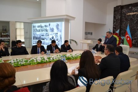 Hacıqabul rayon Heydər Əliyev Mərkəzində “Heydər Əliyev Akademiyası” nın növbəti dərsi keçirilmişdir