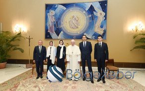 Mehriban Əliyeva Roma Papası ilə görüşdü - FOTO