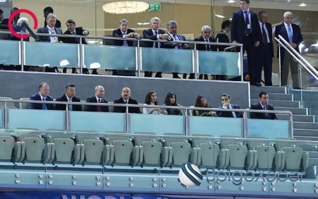 İlham Əliyevlə Putin cüdo yarışlarını izləyir – Fotolar
