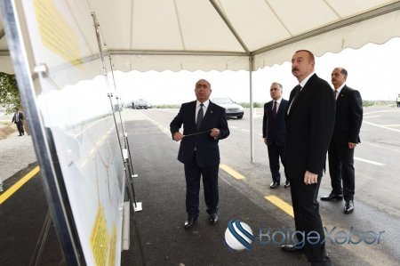 Prezident İlham Əliyev İmişli-Otuziki-Qaraqaşlı avtomobil yolunun açılışında iştirak edib - FOTOLAR