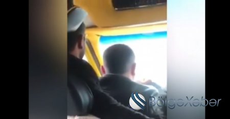 Avtobus sürücüsü 60 qəpiyə görə sərnişinin qucağında oturdu- VİDEO