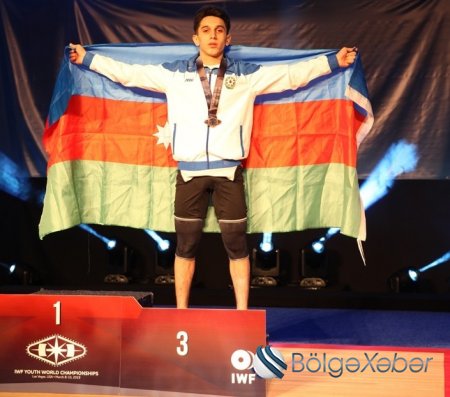 Ağır atletimiz Ömər Cavadov dünya birinciliyində bürünc medal qazanıb-FOTO