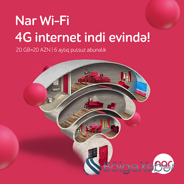 “Nar Wi-Fi”ilə bağ mövsümündə internetsiz qalma!
