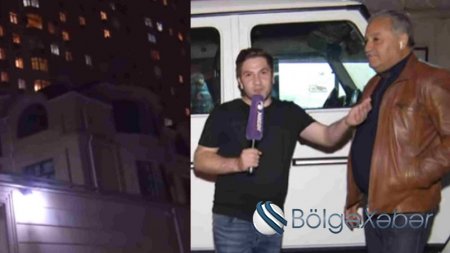 Yusif Mustafayev çəkiliş heyətini villasına buraxmadı (VİDEO)