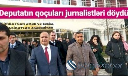 Kəmaləddin Qafarovun qoçuları jurnalistləri döydü - VİDEO