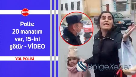 Sumqayıtda polisdən xeyirxah addım: "20 manatım var, 15-ini götür" - VİDEO