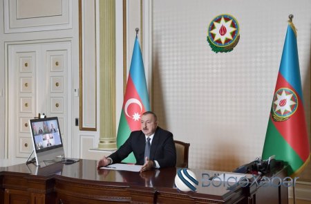Prezident İlham Əliyev iki nazirin iştirakı ilə videobağlantı formatında iclas keçirib