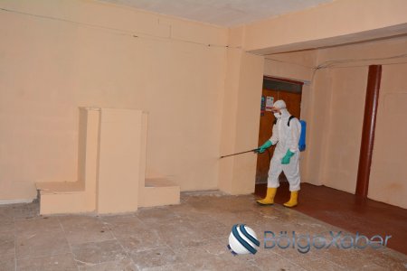 Tərtər rayonunda koronavirus infeksiyasına qarşı inzibati binalarda dezinfeksiya işləri mütəmadi olaraq davam etdirilir