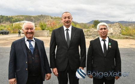 İlham Əliyev və Mehriban Əliyeva Şəhriyar Məmmədyarovun atası ilə görüşdü