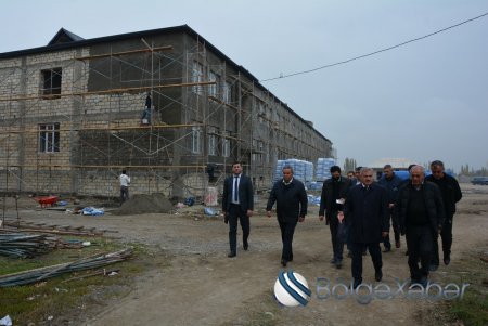 Xoruzlu kəndində 432 şagird yerlik məktəb binasının inşası davam etdirilir