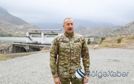 İlham Əliyev Hadruta getdi - hərbi hissənin açılışında iştirak etdi