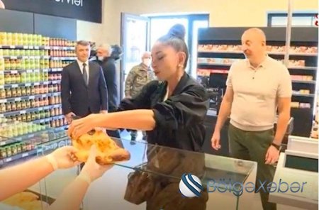 Prezidentlə xanımı Zəngilanda marketə gedib - VİDEO