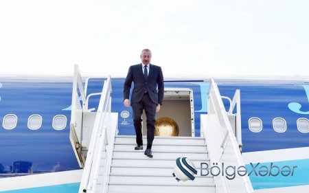 Prezident İlham Əliyev Daşkənddən Ürgənc şəhərinə səfər edib