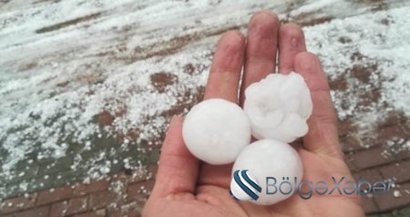Daşbulağa 35 mm diametrində dolu yağıb - FAKTİKİ HAVA