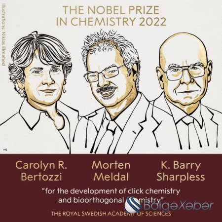 Kimya üzrə Nobel mükafatının qalibləri bilindi