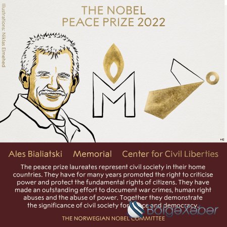 Nobel Sülh mükafatının laureatları məlum olub