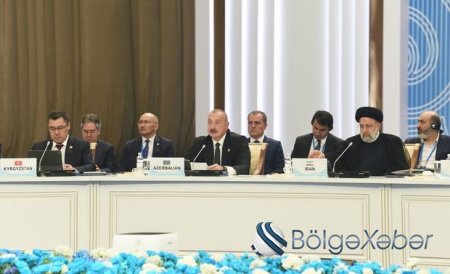 İlham Əliyev Astanadakı zirvə toplantısında iştirak edir