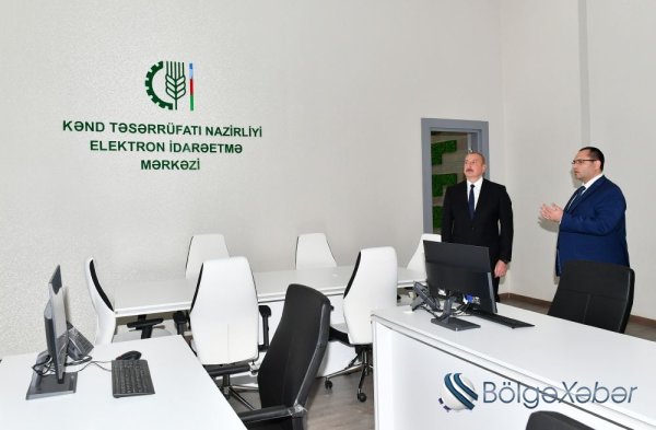 İlham Əliyev bu nazirliyin yeni binasının açılışında
