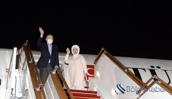 Ərdoğanın Azərbaycana səfəri başa çatdı