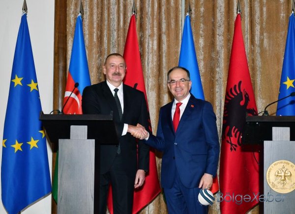 Albaniya prezidenti və xanımının şərəfinə lanç verildi