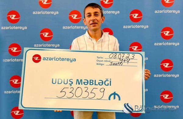 Yarım milyon manatlıq cekpotu Saatlı sakini qazandı