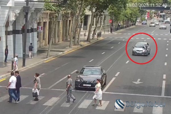 Bakıda keçiddən istifadə etməyən piyadanı avtomobil vurdu