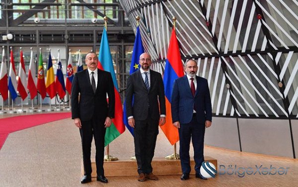 Əliyev, Mişel və Paşinyan arasında görüş başladı