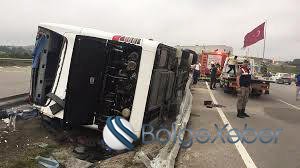 Türkiyədə avtobus aşdı, 15 nəfər yaralandı