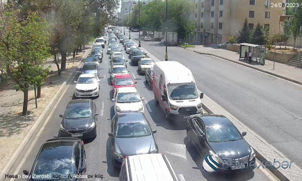 Bakıda qəza: tıxac yarandı