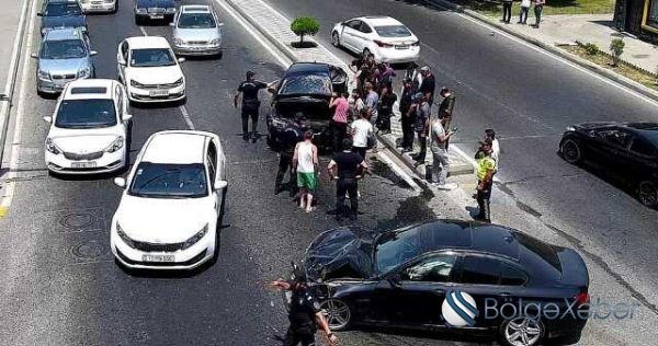 Bakıda qəza: sıxlıq yarandı