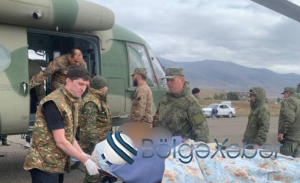 İrəvandan göndərilən helikopter Xankəndiyə endi