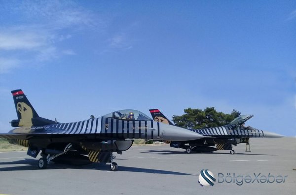 Türkiyənin F-16-ları Azərbaycana gəldi
