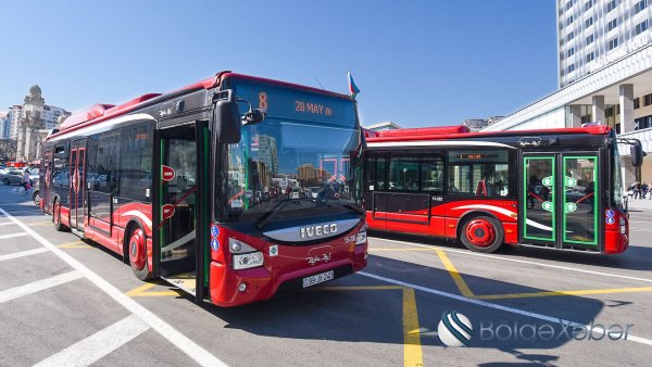 Bu avtobuslar da kart sisteminə keçir