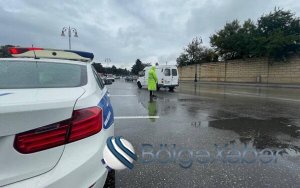 Yol polisindən yağışlı hava ilə bağlı xəbərdarlıq