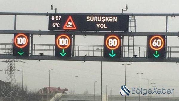 DİQQƏT- Bu yolda sürət həddi endirildi
