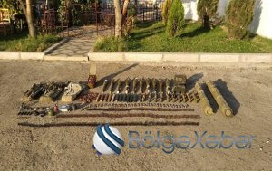 Xankəndi və Ağdərədə xeyli silah-sursat aşkarlandı