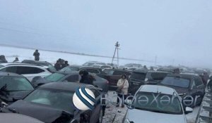 Ölkədə zəncirvari qəza baş verib- 40-dan çox maşın...