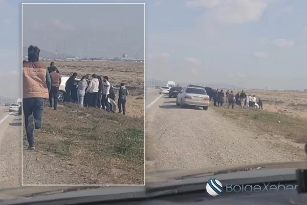 Bakı-Ələt yolunda növbəti qəza - Maşın arakəsməyə dəyərək yoldan çıxdı
