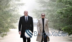 Prezident və xanımı Fəxri Xiyabanda