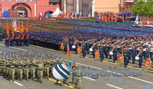Azərbaycan hərbiçiləri qırmızı meydanda- Video